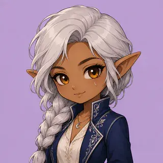 Chibi example using the same elf character