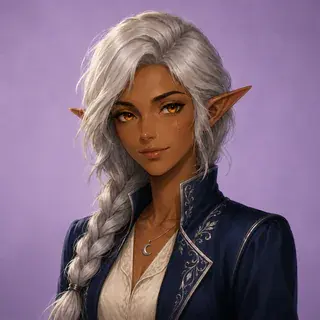 Semi-Realistic example using the same elf character