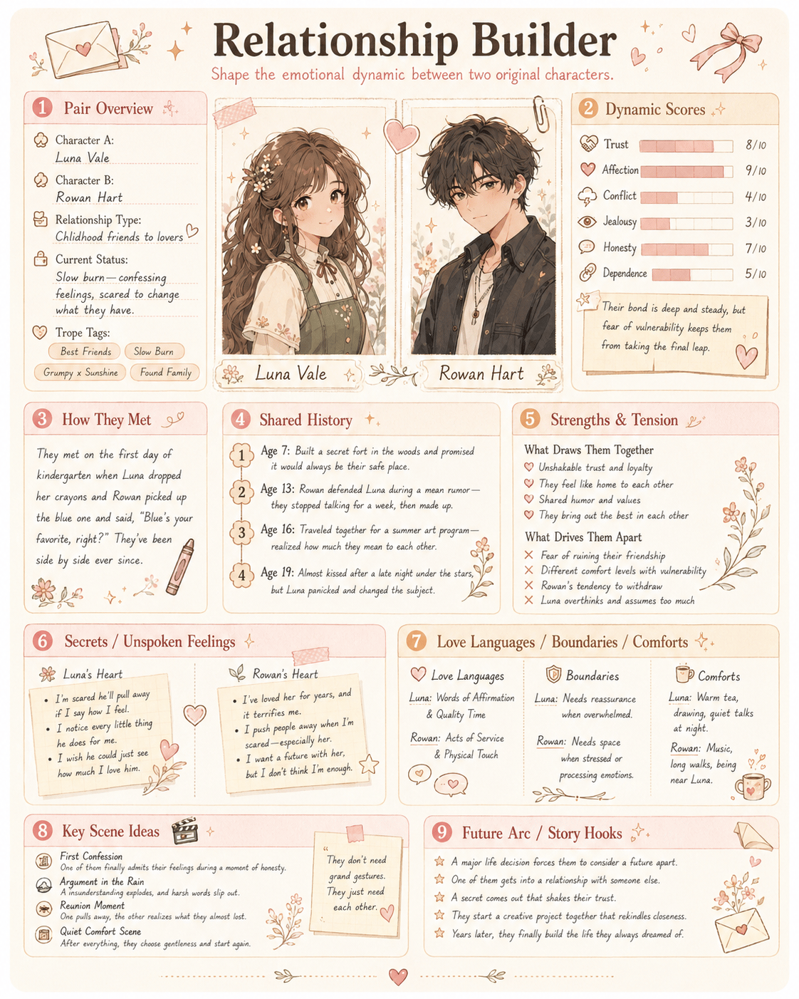 Relationship Builder OC Studio template preview
