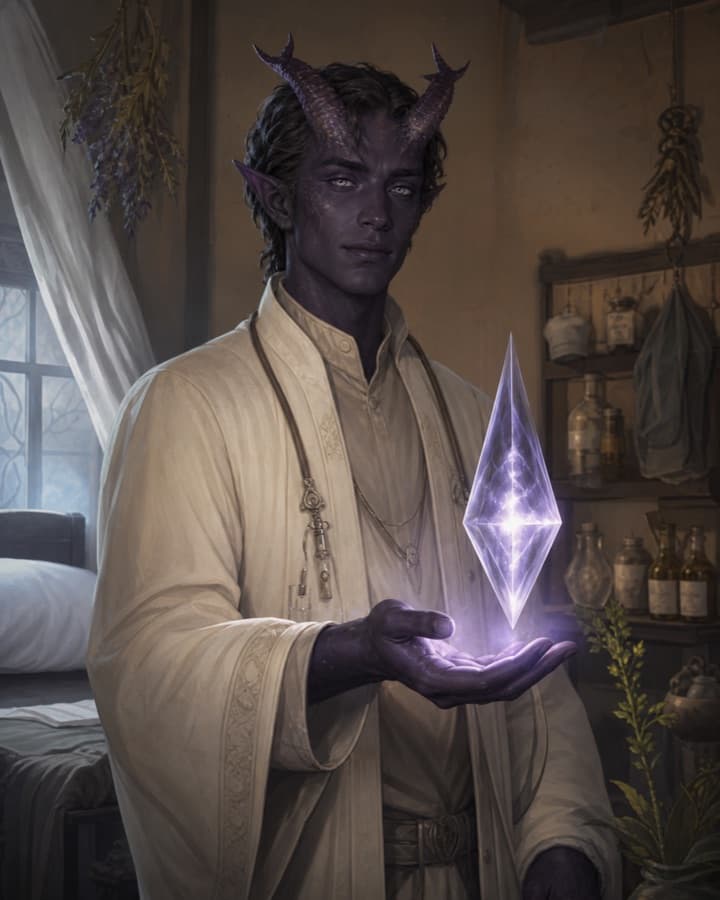 Border dream physician, an original demon OC maker example created for Headcanon