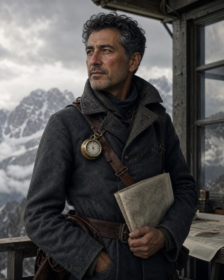 Alpine weather cartographer, an original semi realistic OC maker example created for Headcanon