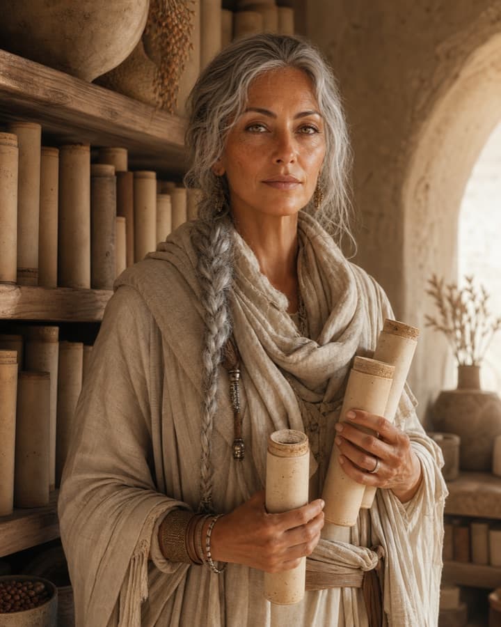 Desert seed librarian, an original semi realistic OC maker example created for Headcanon