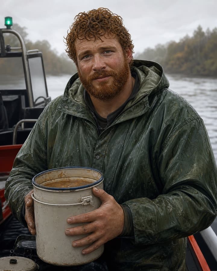 River rescue cook, an original semi realistic OC maker example created for Headcanon